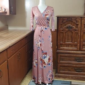 LARA Fashion Floral Long Dress S